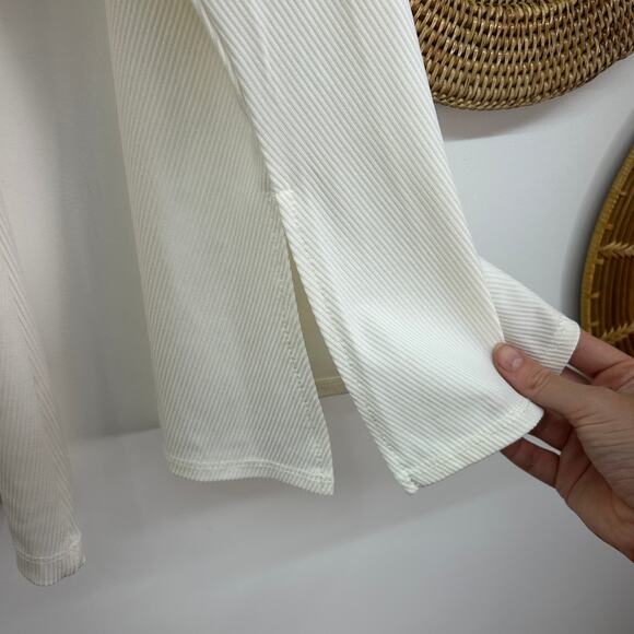 Vintage Y2K 2000s Ashley Stewart Off White Flare Long Sleeve Top Plus Size 14/16 - Picture 6 of 7